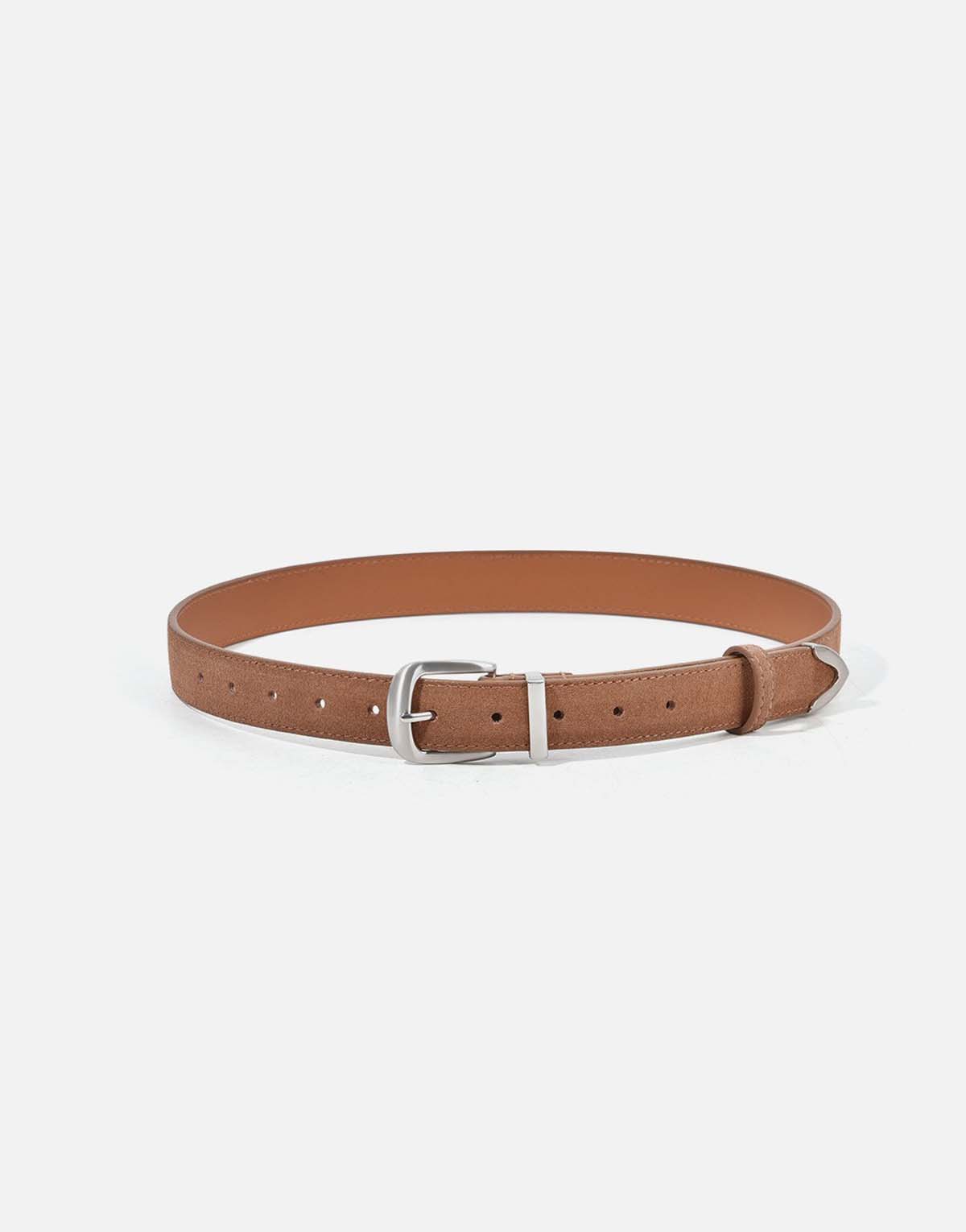 Women's Vintage Suede Wide Belt-b430